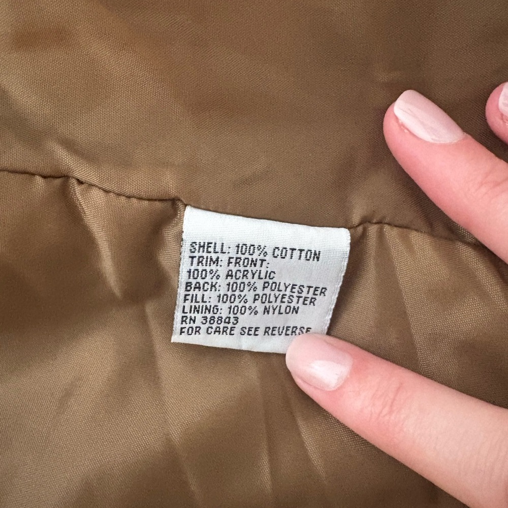 Y2K Lei Brown Corduroy Jacket with Faux Fur Lining - Picture 6 of 8